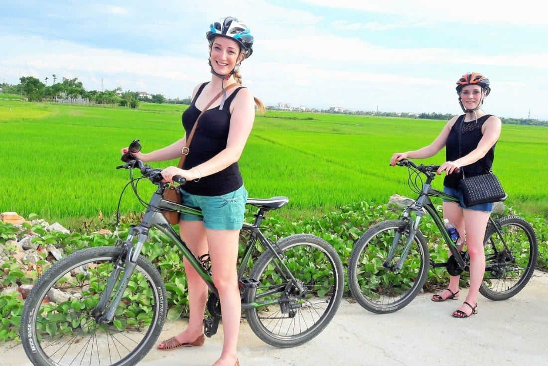 bicycle route hoi an in tra que