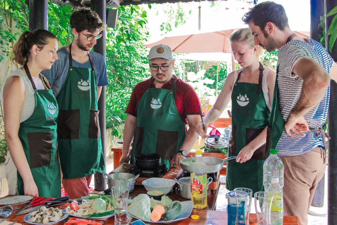 vegetarian cooking class hoi an