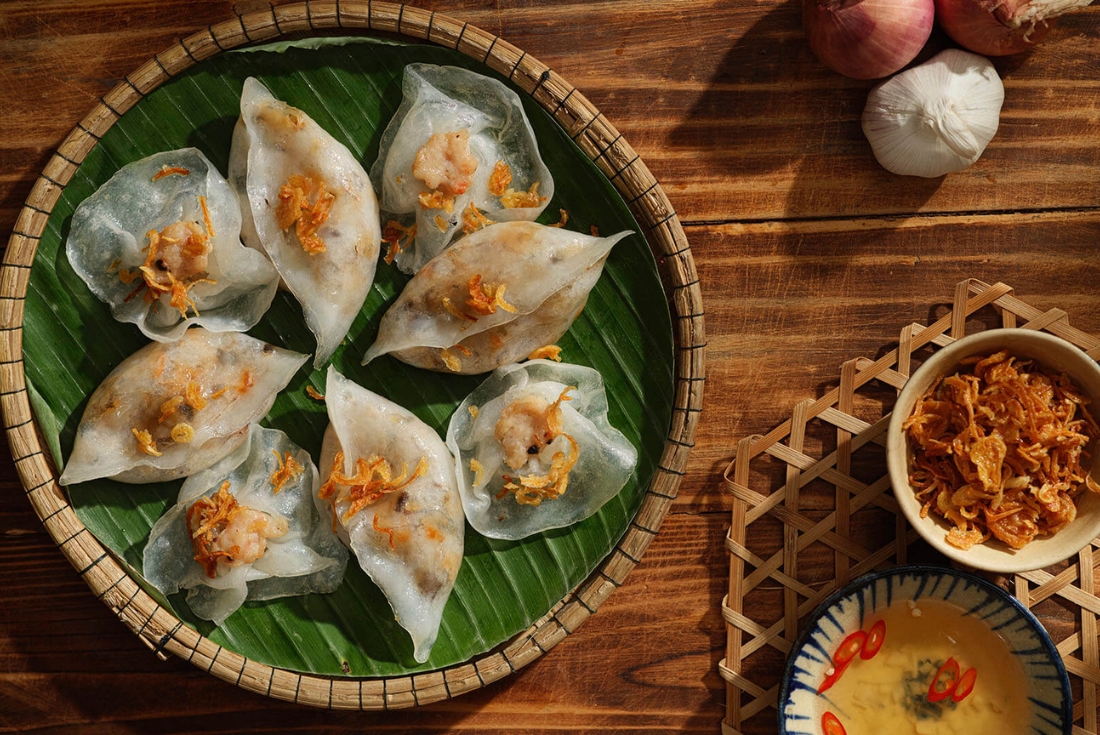 white rose dumplings